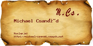 Michael Csanád névjegykártya